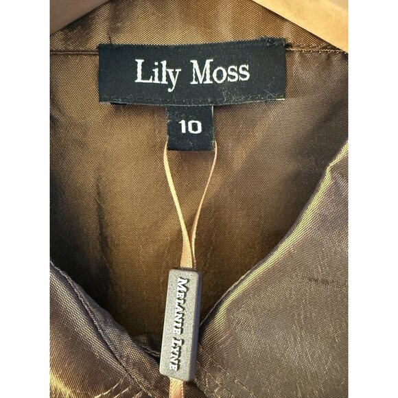 Lily Moss Melanie Lyne Blouse Buttons Sz 10 Work Casual - Picture 5 of 9